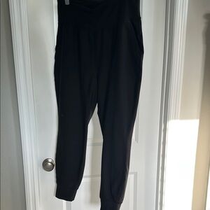 Old Navy Black Joggers with Elastic Cuffs and Relaxed Fit